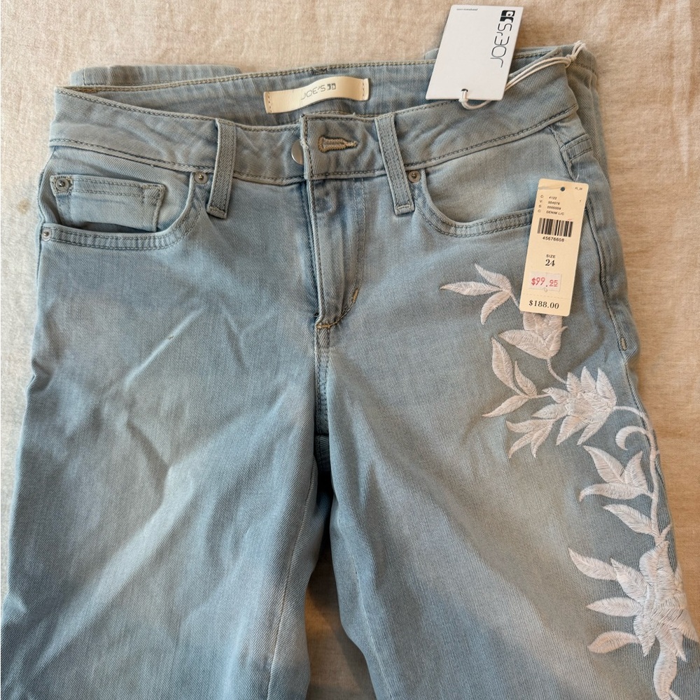 Joe's Jeans Women's Light Blue Floral Skinny Jeans